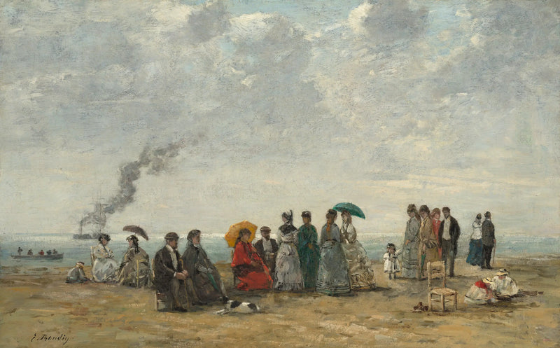 Plajda Karakterler - Eugène Boudin