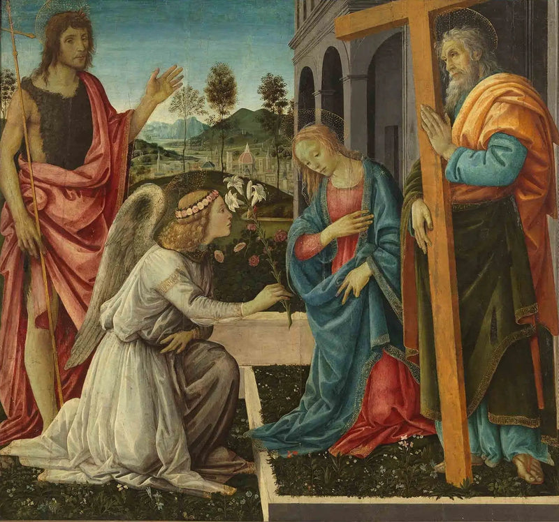 Müjde ve Azizler ile - Filippino Lippi