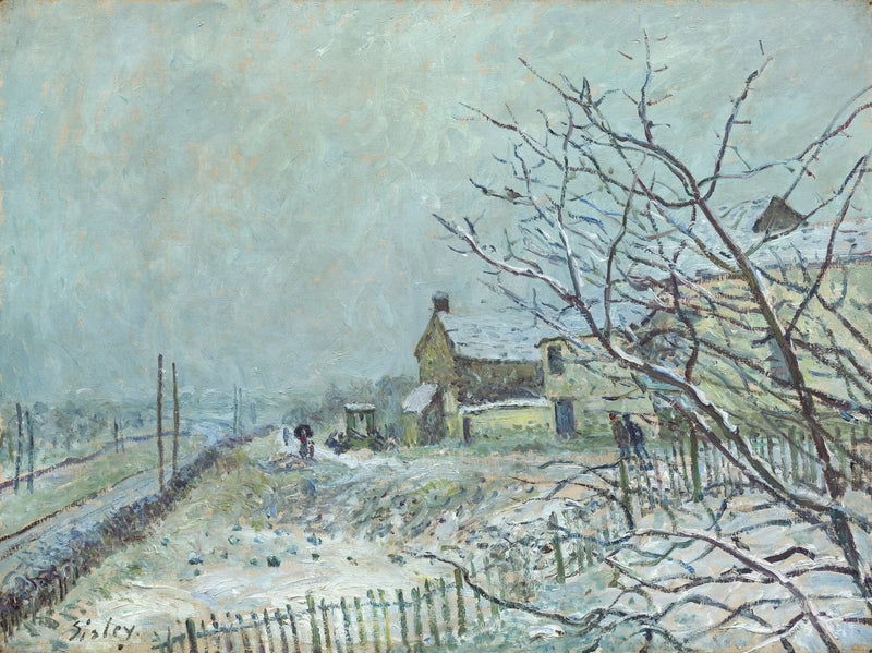 Veneux-Nadon'da İlk Kar - Alfred Sisley