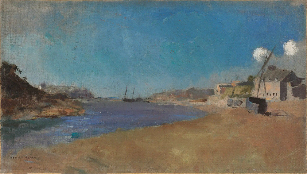 Village de pêcheurs Bretagne - Odilon Redon - Alpha Reproduction