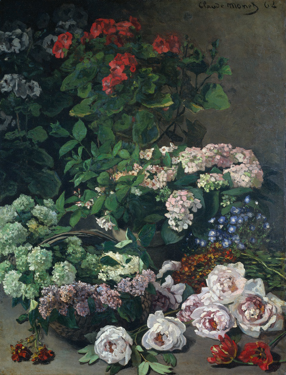 İlkbahar Çiçekleri - Claude Monet