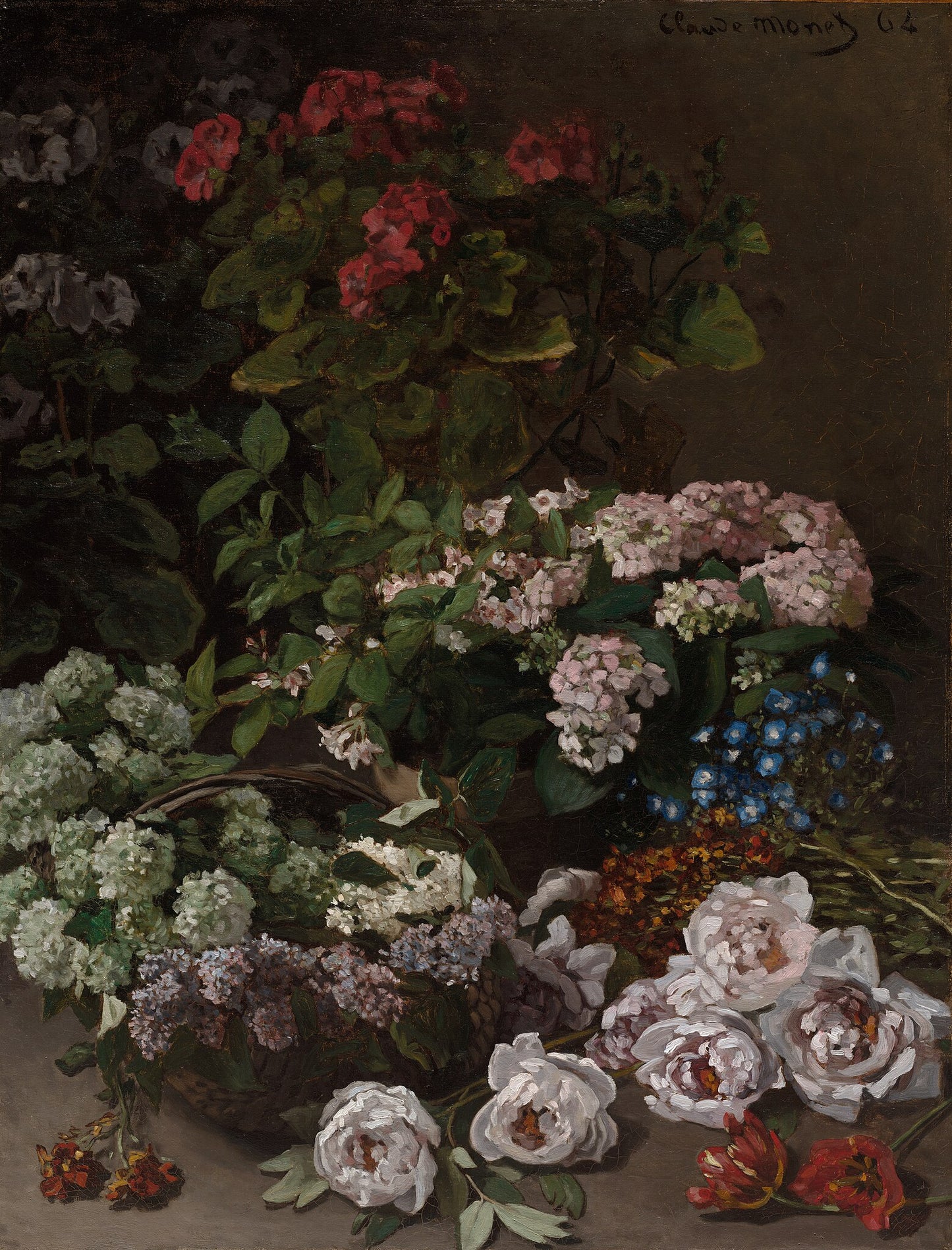 Claude Monet'in İlkbahar Çiçekleri (1864)