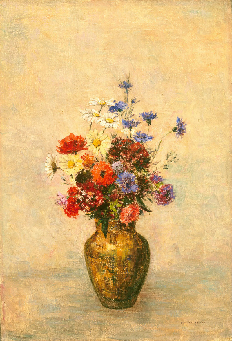Vazoda Çiçekler - Odilon Redon