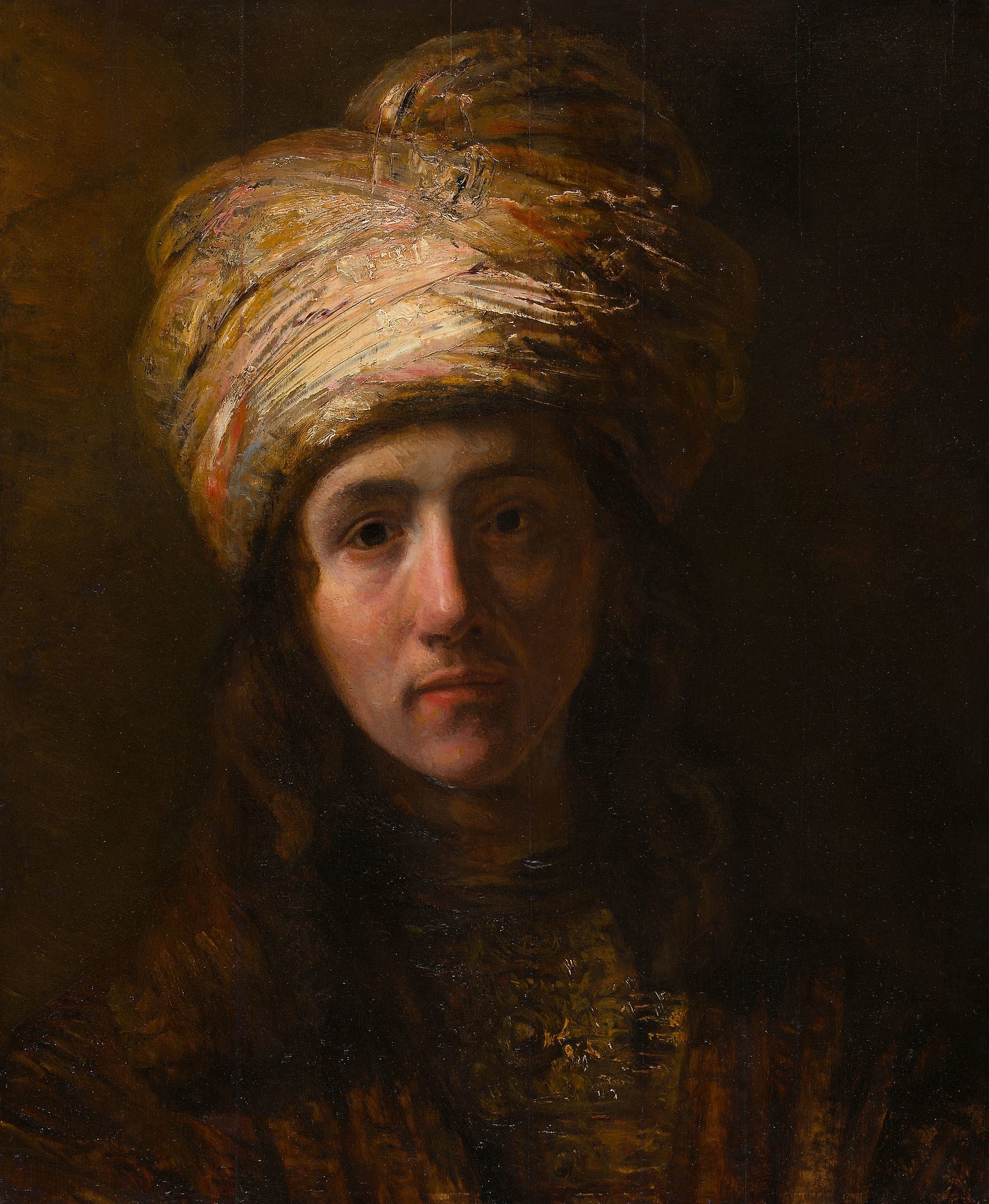 Reproduction du tableau « Jeune homme au turban - Rembrandt » par Alpha Reproduction en peinture à l’huile