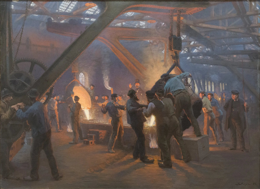La Fonderie du fer Burmeister et Wain - Peder Severin Krøyer - Alpha Reproduction