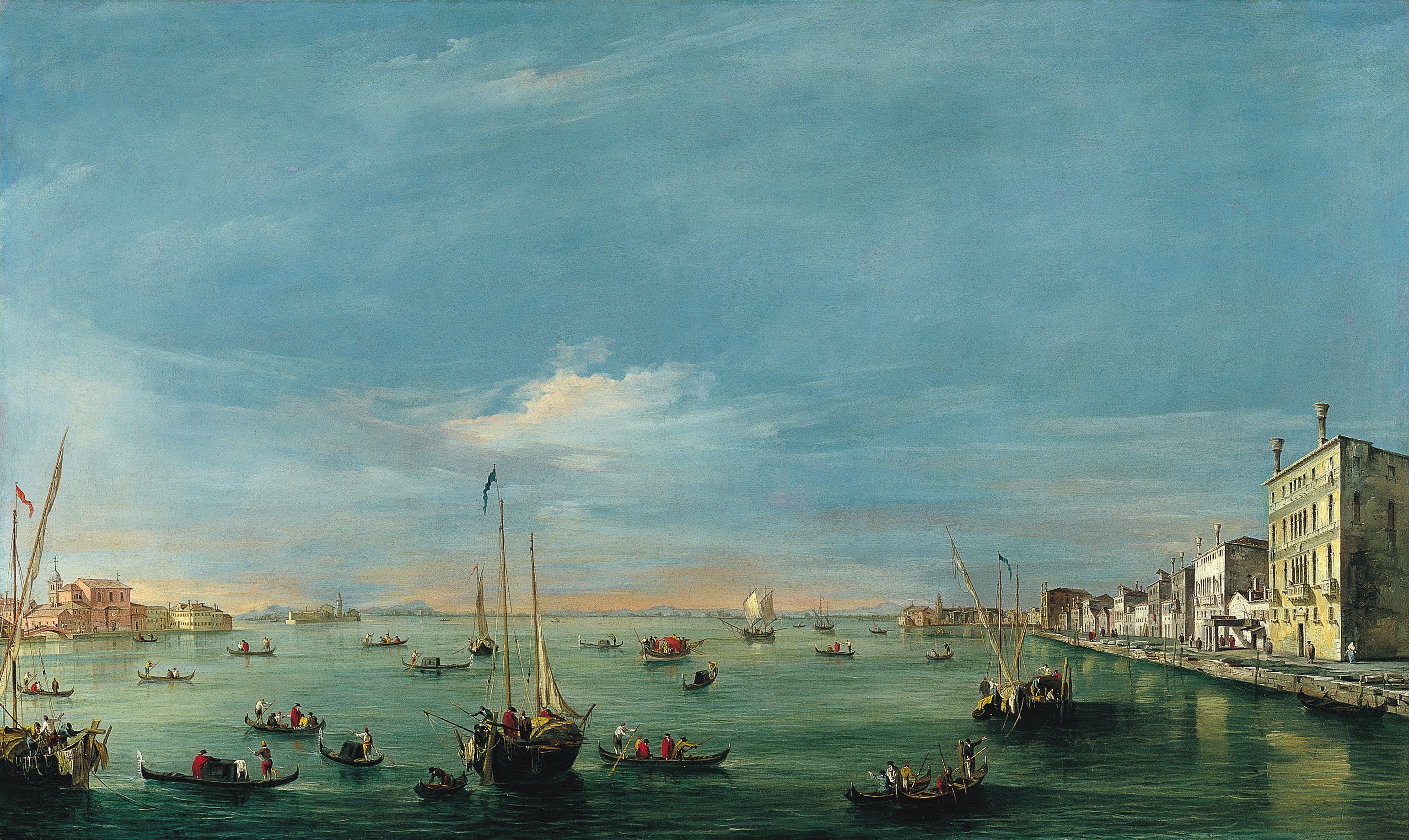 Vue sur le canal de la Giudecca et les Zattere - Francesco Guardi