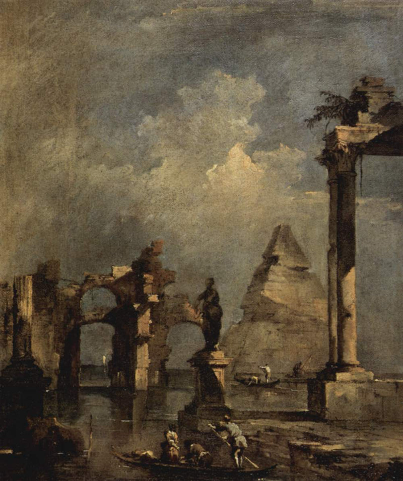 Piramide ile Capriccio - Francesco Guardi