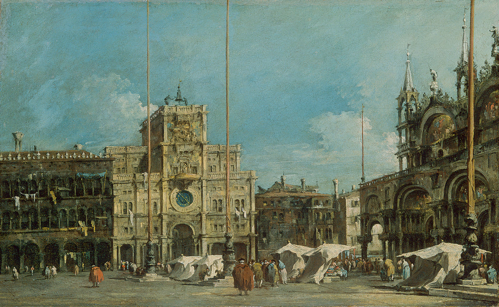 La tour de l’horloge sur la place Saint Marc - Francesco Guardi - Alpha Reproduction