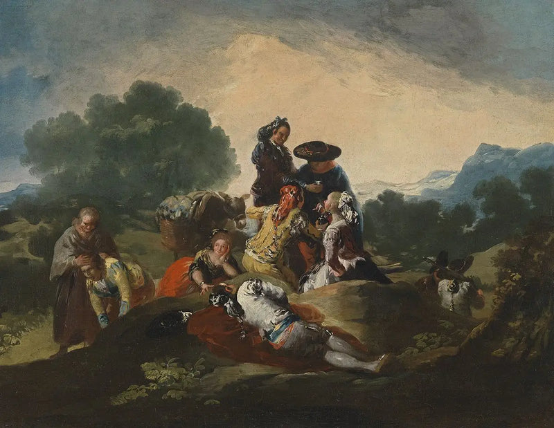 Tüyleri alınmış hindi - Francisco de Goya