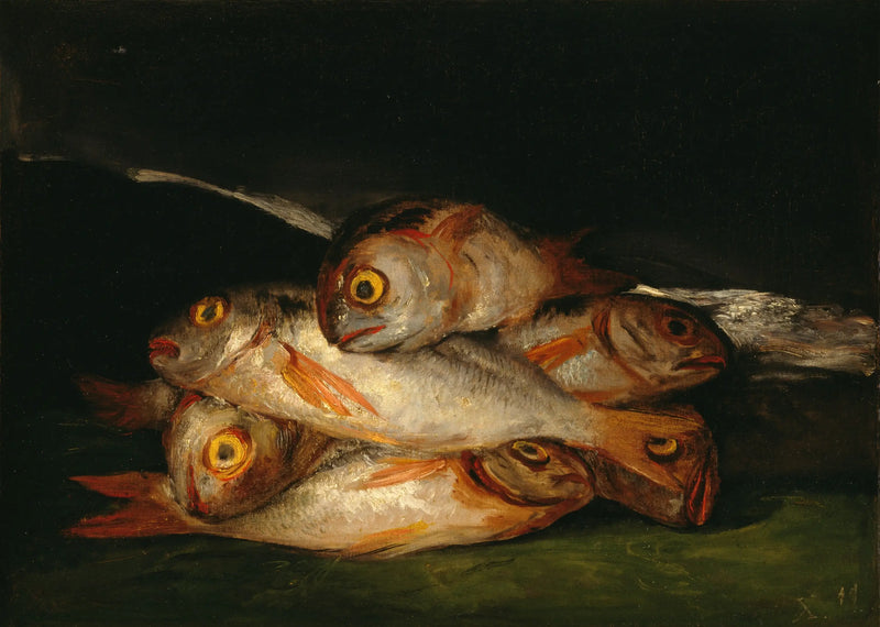 Altın levrekli natürmort - Francisco de Goya