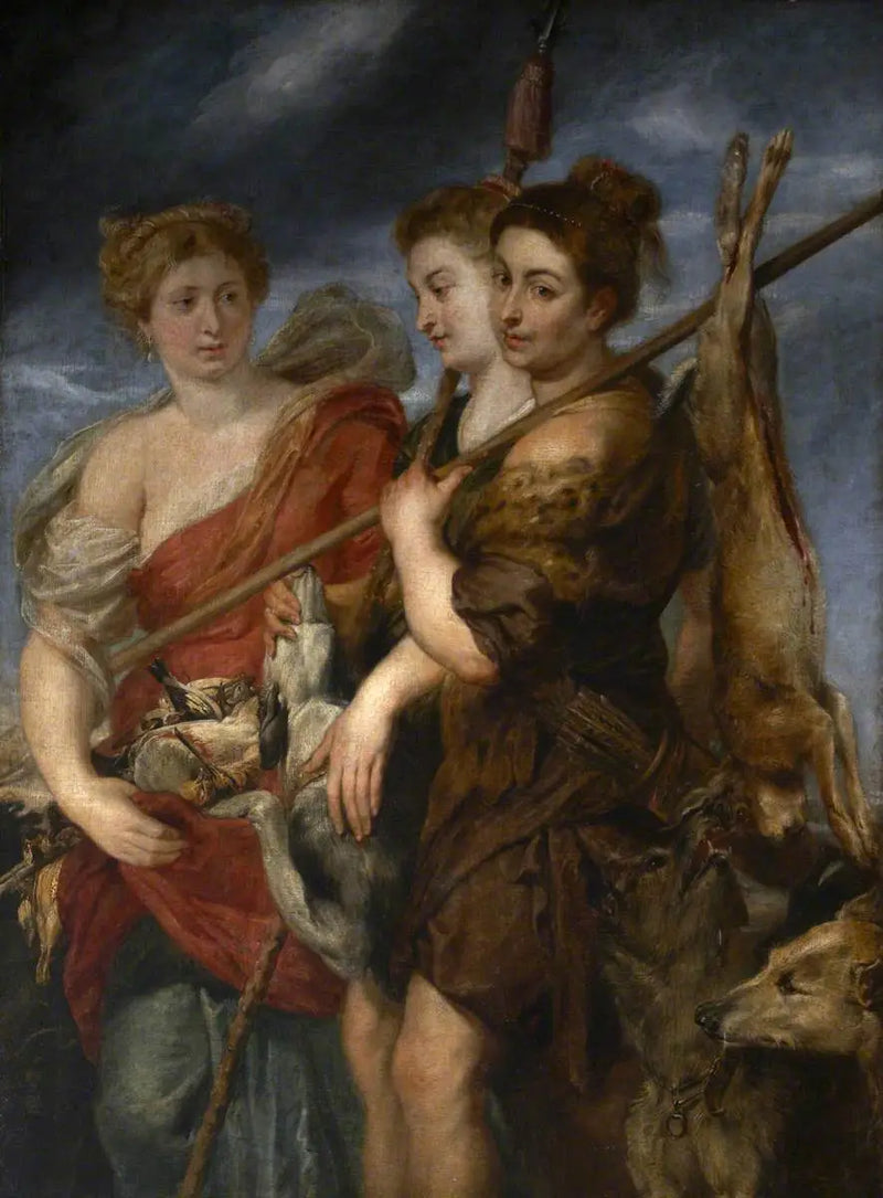 Avdan Dönen Üç Avcı - Peter Paul Rubens