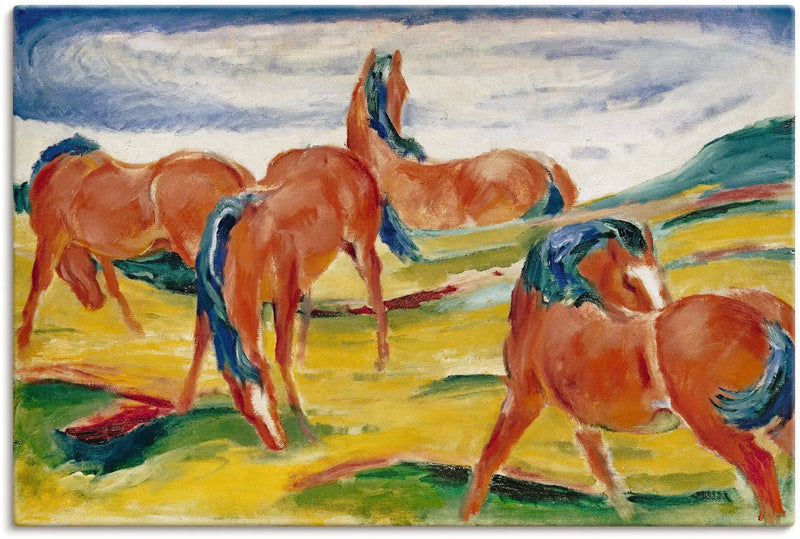 Otlayan Atlar III - Franz Marc