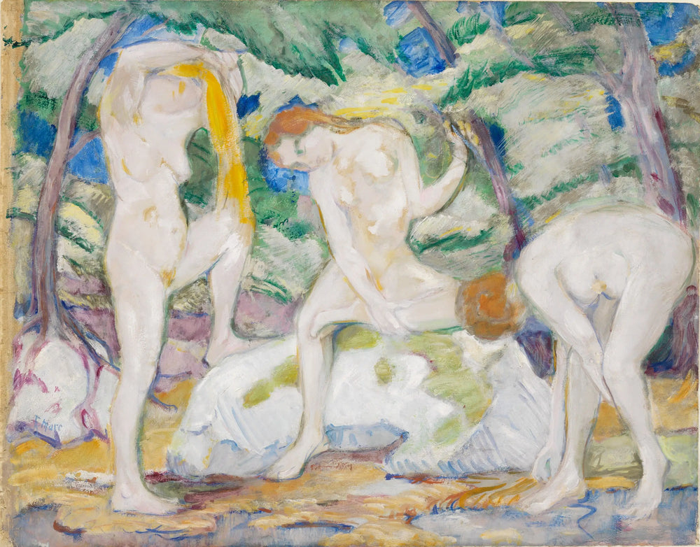 Reproduction du tableau « Q104525485 - Franz Marc » par Alpha Reproduction en peinture à l’huile