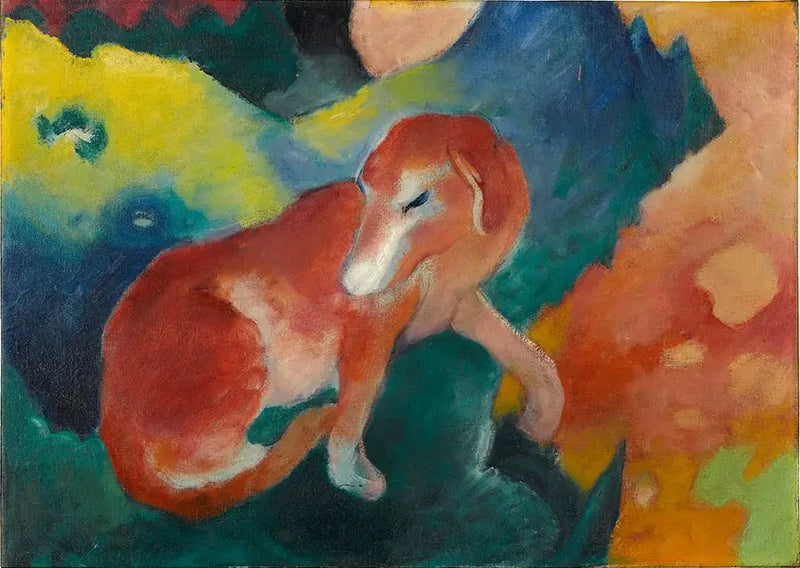 kırmızı köpek - Franz Marc