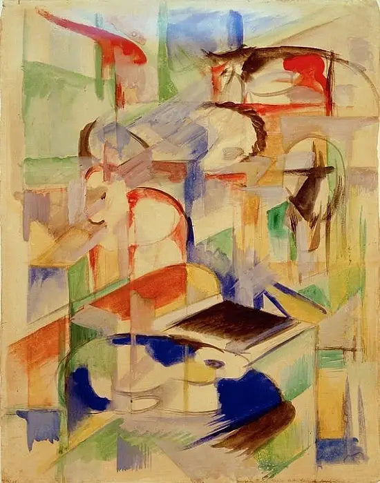 Hayvanlarla Kompozisyon - Franz Marc