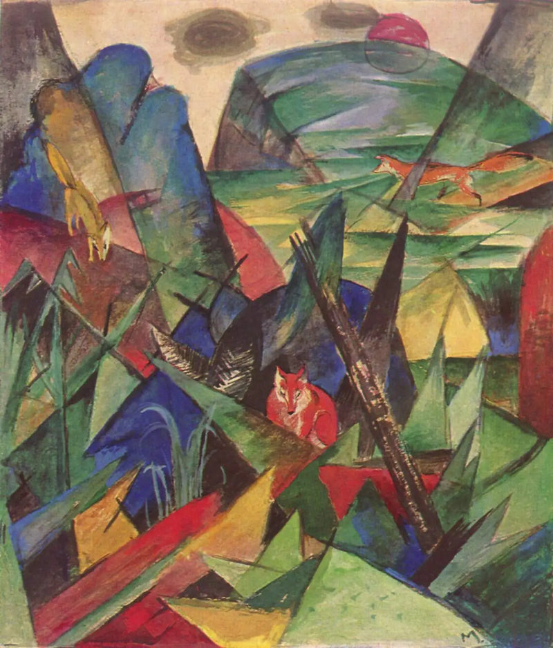 Tilkiler - Franz Marc