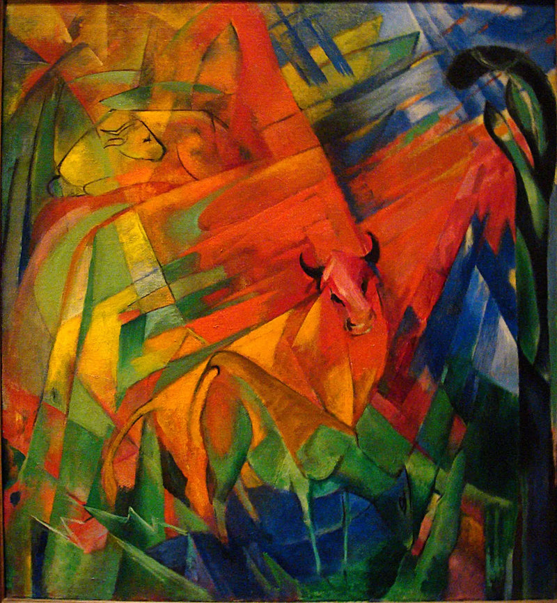 Manzarada Hayvanlar - Franz Marc