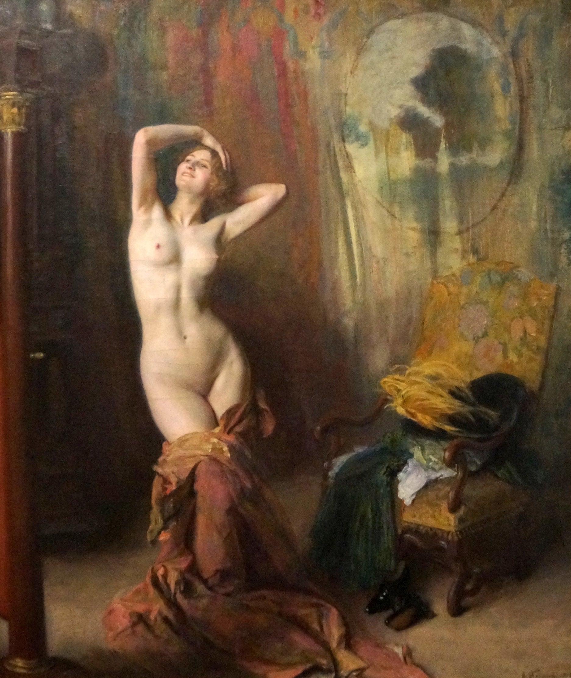 Devant la psyché - Émile Friant