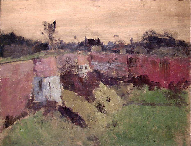 À l'extérieur des remparts de Montreuil - Frits Thaulow