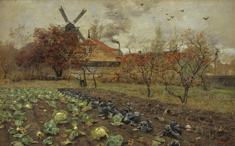 Vue d'Amerikavej à Copenhague - Frits Thaulow