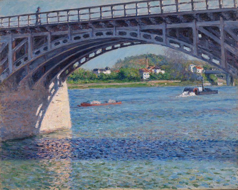 Argenteuil Köprüsü ve Seine - Gustave Caillebotte