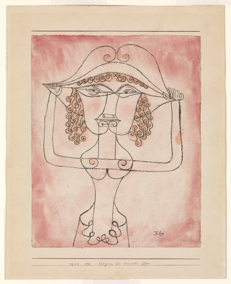 Chanteuse de l'Opéra comique - Paul Klee