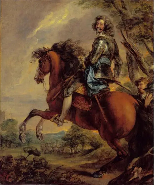 Albert de Ligne, Arenberg Prensi, at üzerinde portre - Thomas Gainsborough