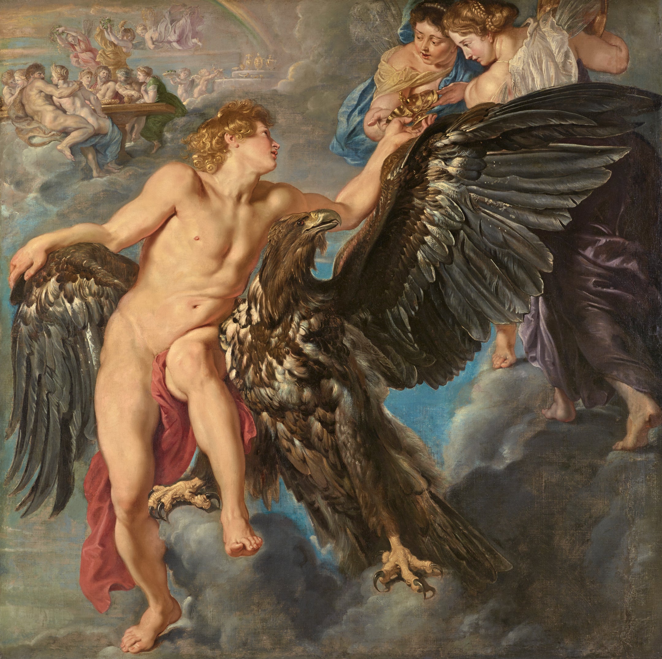 Ganymede Hebe'nin Kasesini Alıyor - Peter Paul Rubens