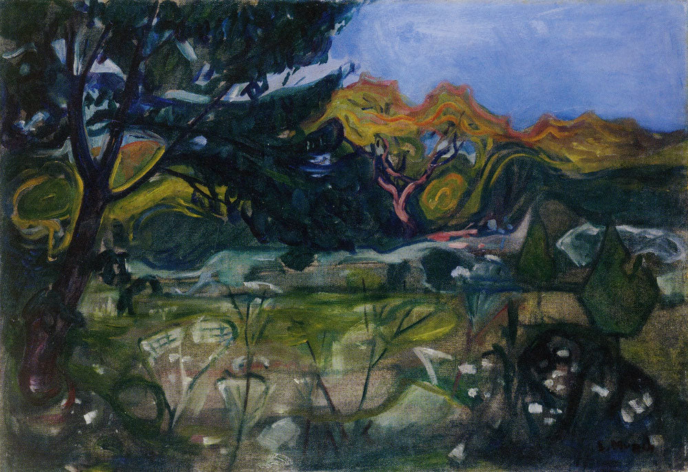 Reproduction du tableau « Jardin - Edvard Munch » par Alpha Reproduction en peinture à l’huile