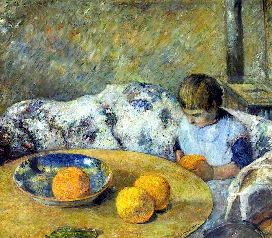 Aline Gauguin ile İç Mekan - Paul Gauguin