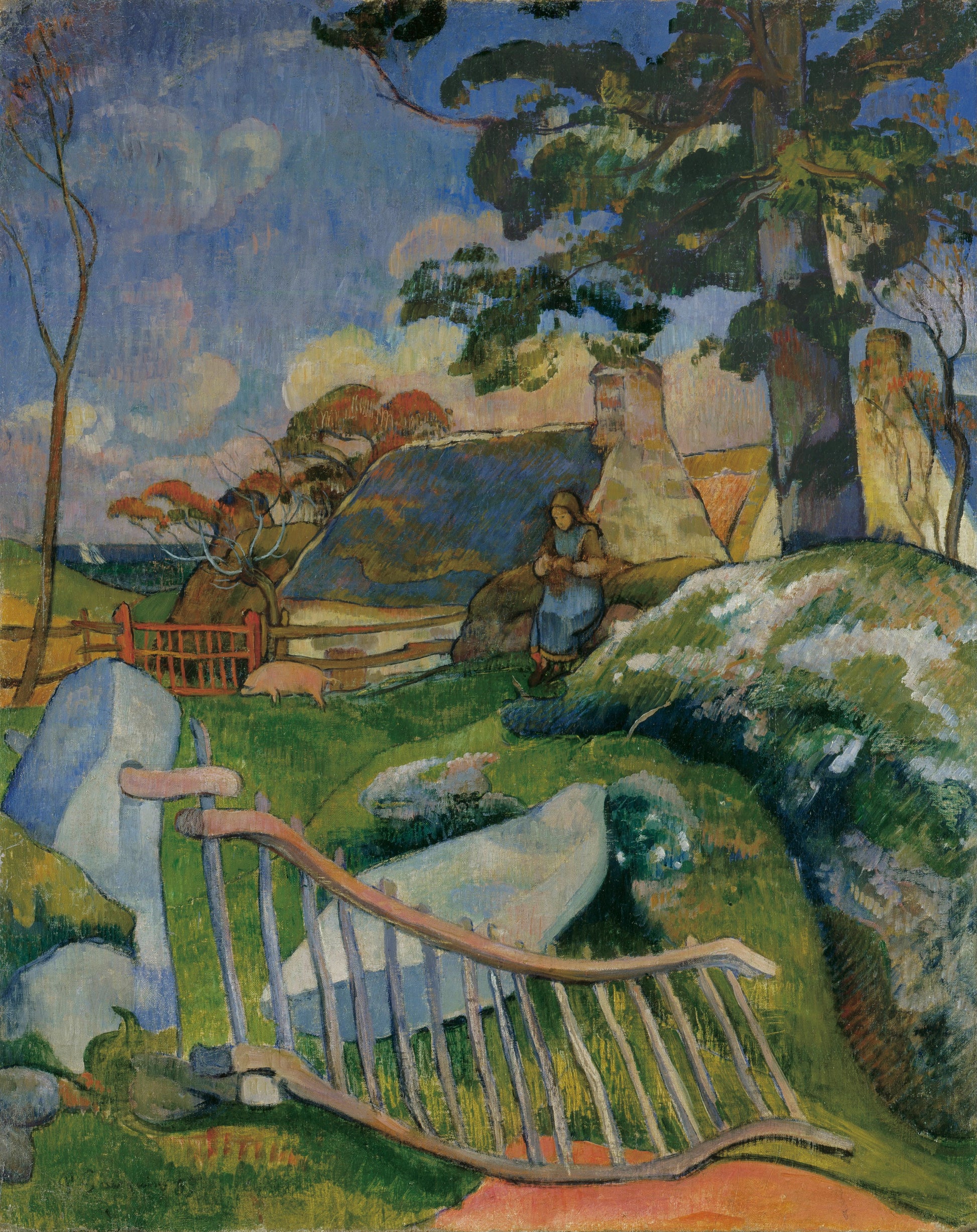 Reproduction du tableau « La Barrière - Paul Gauguin » par Alpha Reproduction en peinture à l’huile