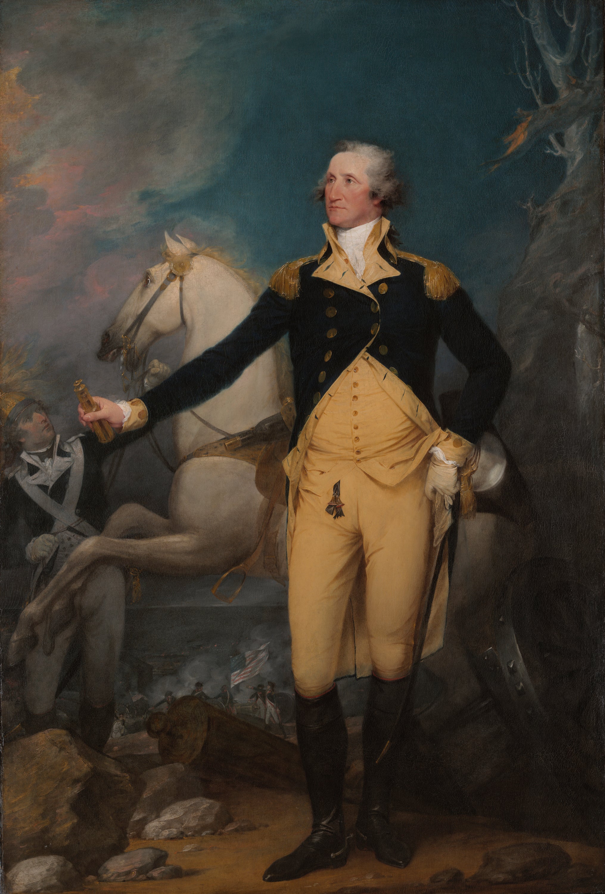 Le général George Washington à Trenton - John Trumbull