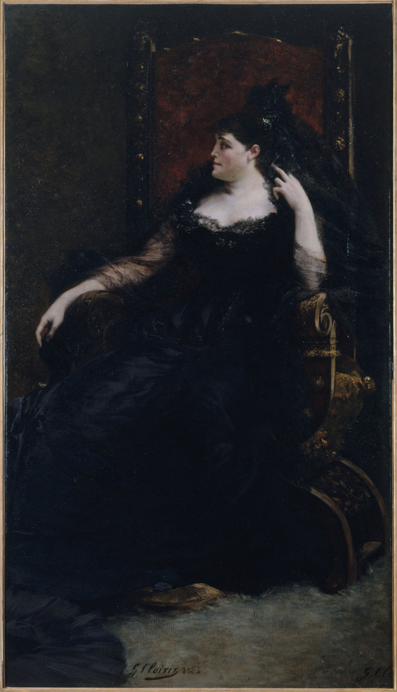 Portrait de Gabrielle Krauss (1842-1906), chanteuse - Georges Clairin