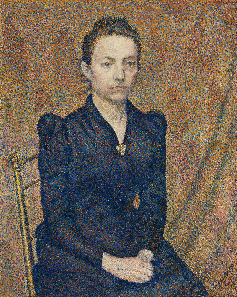 Sanatçının kız kardeşinin portresi - Georges Lemmen
