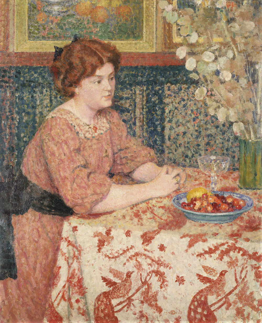 Jeune fille aux cerises - Georges Lemmen - Alpha Reproduction