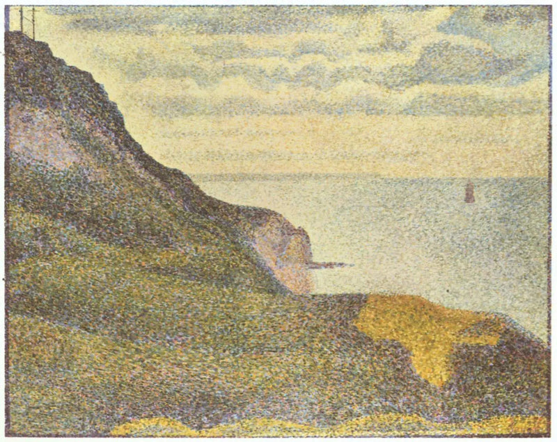 Port-en-Bessin, Normandiya'da Deniz Manzarası - Georges Seurat