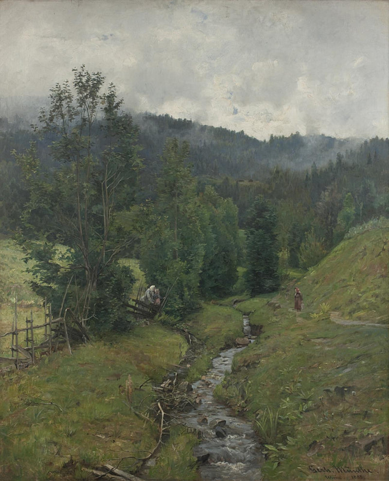 Après la pluie, motif d’Eidsvoll - Gerhard Munthe