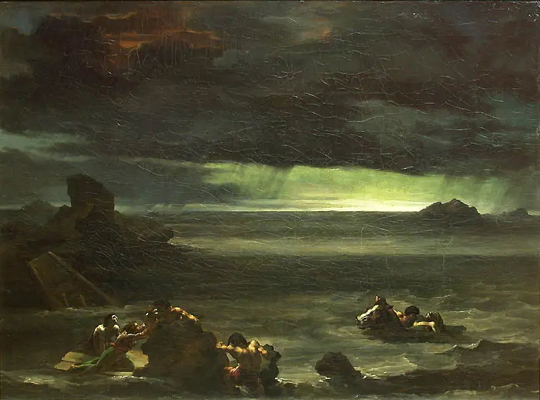 Sel Felaketi Manzarası - Théodore Géricault