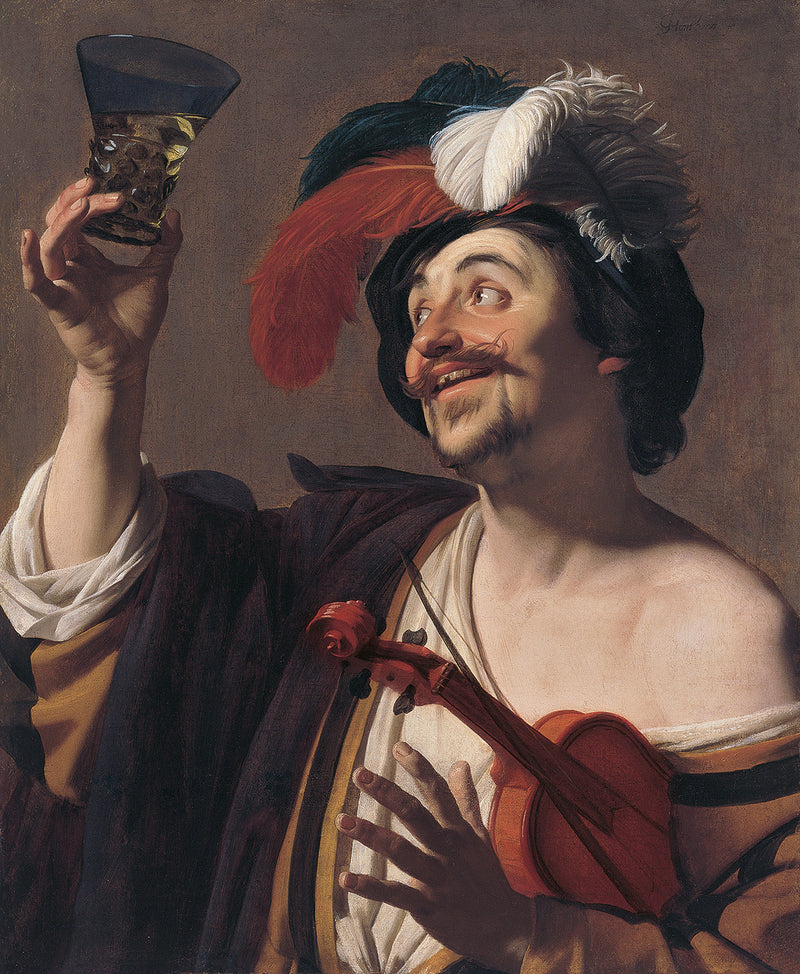 Neşeli Kemanist - Gerrit van Honthorst