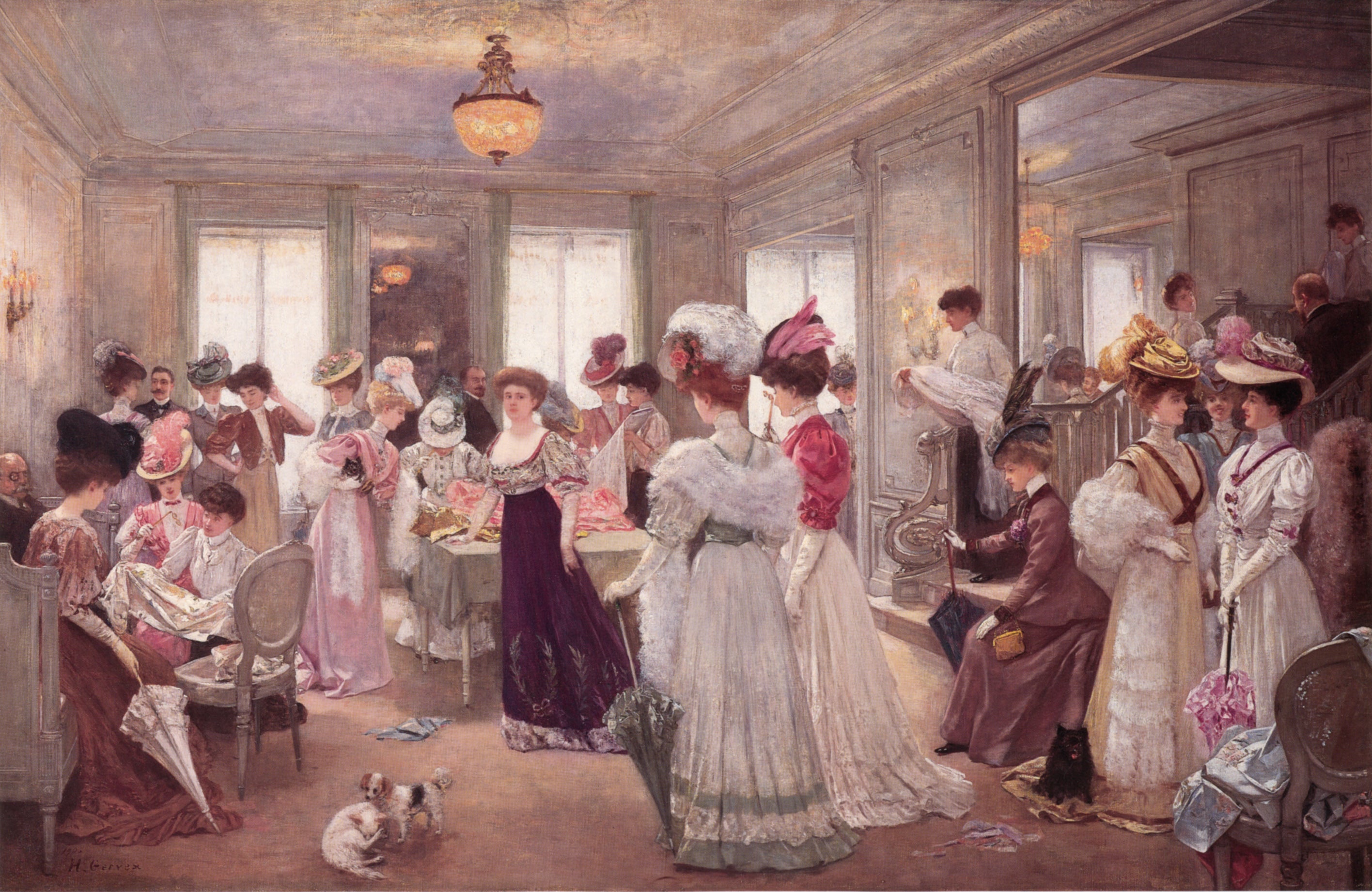 Cinq Heures Chez Paquin. - Henri Gervex