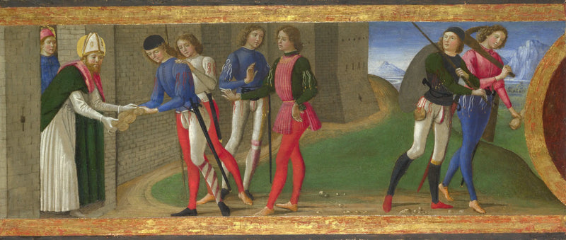 Volterra'dan Azizler Juste ve Clément'in Efsanesi - Domenico Ghirlandaio