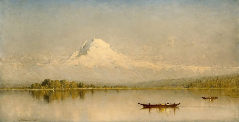 Mont Rainier, Tacoma Körfezi - Sanford Robinson Gifford