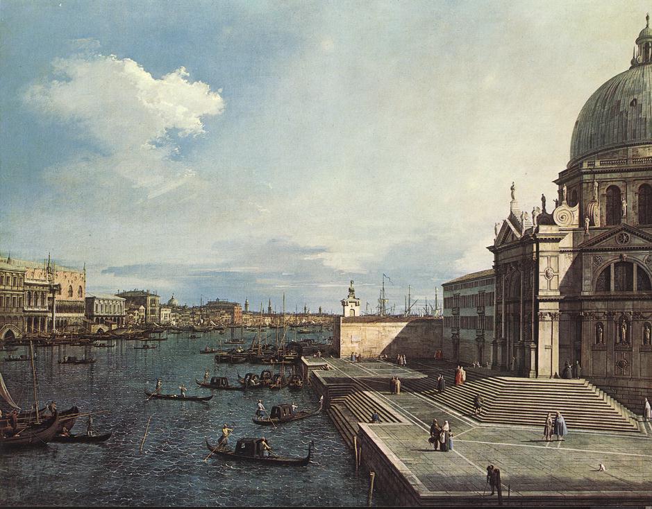 Le Grand Canal depuis l'église de la Salute - Canaletto