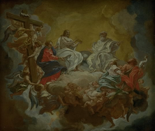 Sainte Agnès dans la Gloire - Giovanni Battista Gaulli