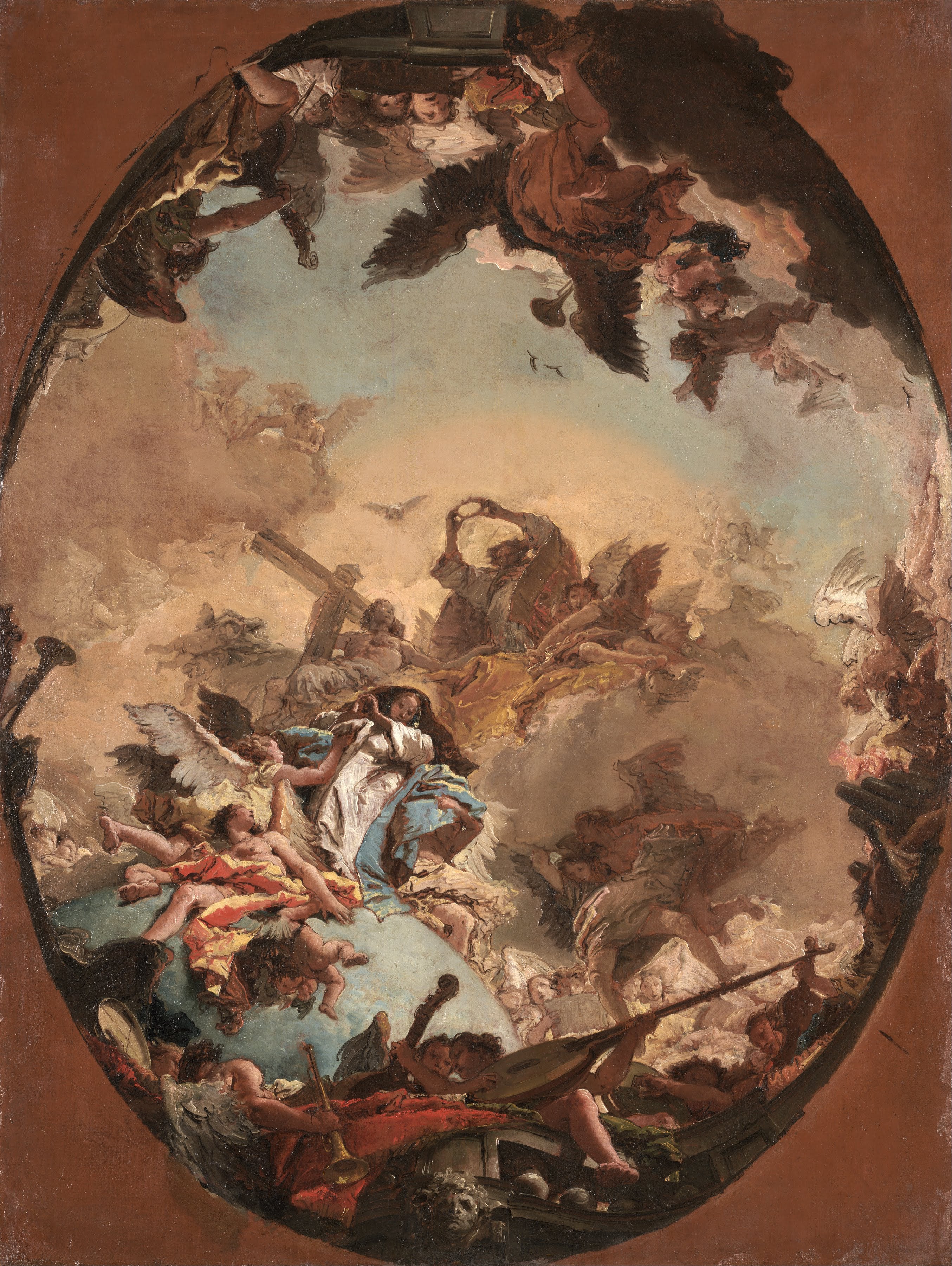 Le Couronnement de la Vierge - Giovanni Battista Tiepolo
