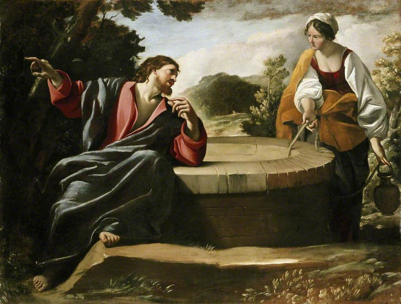 İsa ve Samaritaneli Kadın - Giovanni Lanfranco