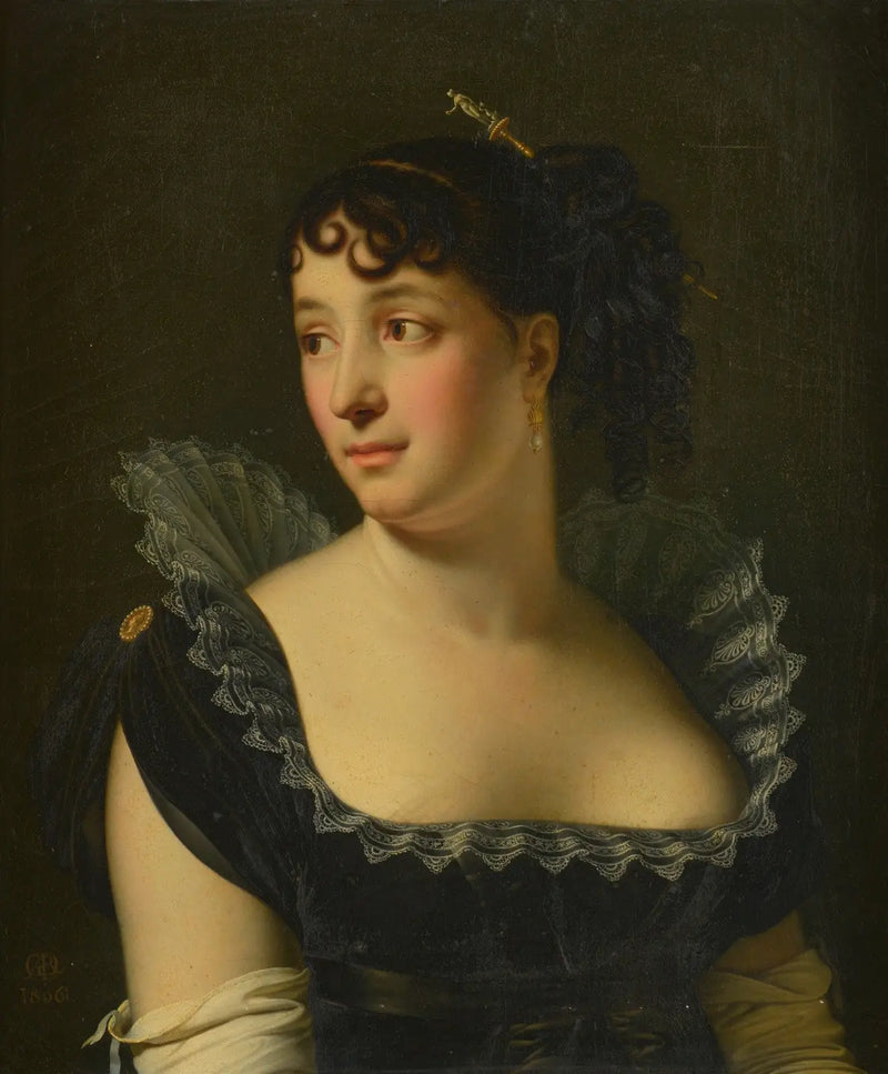 Madame Bertin de Veaux'un Büstü Portresi - Anne-Louis Girodet
