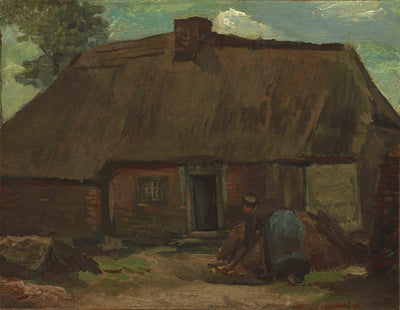 Köylü Kazıcı ile Konak - Vincent van Gogh