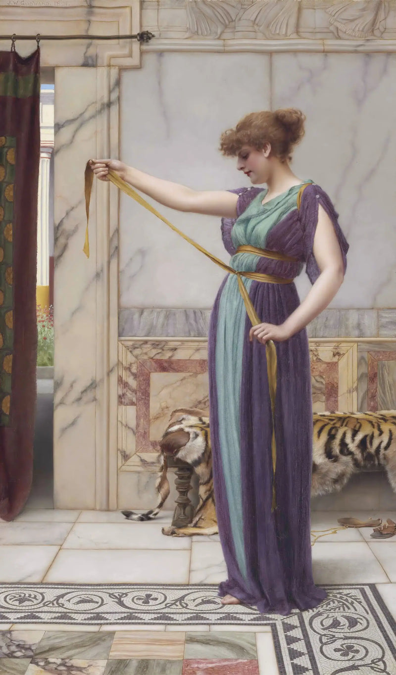 Pompeiili bir kadın - John William Godward