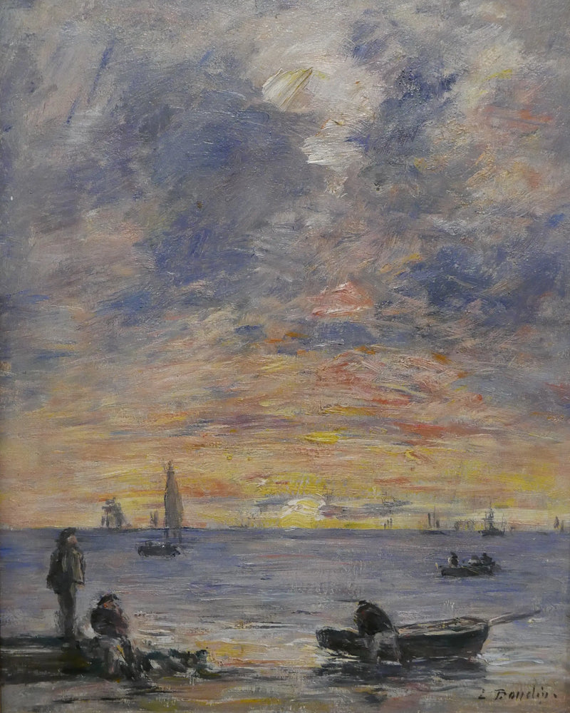 Deniz, gün batımı - Eugène Boudin